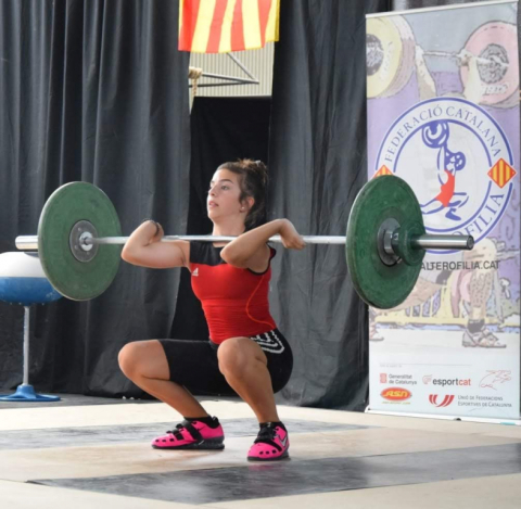 Mariona Padillo, competint.
