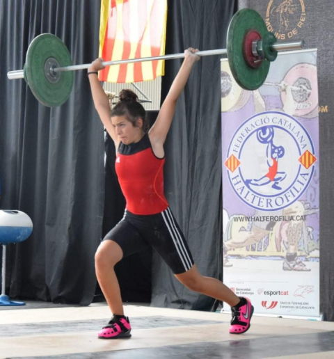 Mariona Padillo, competint.