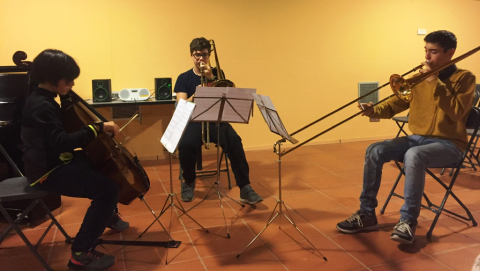 Audicions instrumentals de l'EMMV, a la Sala dels Cups d'El Castell.