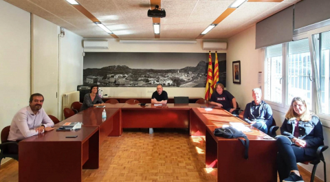Representants de l'Ajuntament de Vacarisses i dels Serveis Territorials d’Agricultura de la Generalitat
