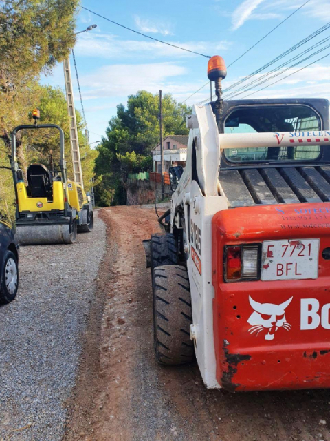 Asfaltat de carrers al Ventayol.