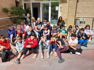 L’escola Font de l’Orpina visita l’Ajuntament.