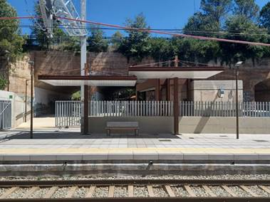 Finalitzen les obres de millora de l’estació de Vacarisses-Torreblanca. Font: Generalitat
