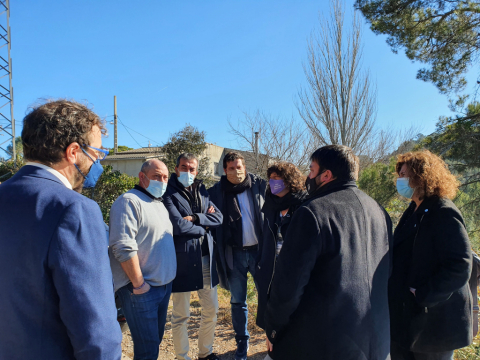 Visita de la consellera Jordà a Vacarisses.