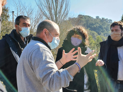 Visita de la consellera Jordà a Vacarisses.