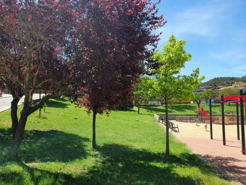 Una de les zones enjardinades de Vacarisses.