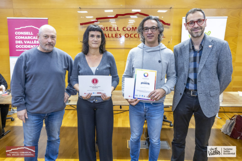 Acte de lliurament de les certificacions Biosphere i dels Punts d'Informació Turística.