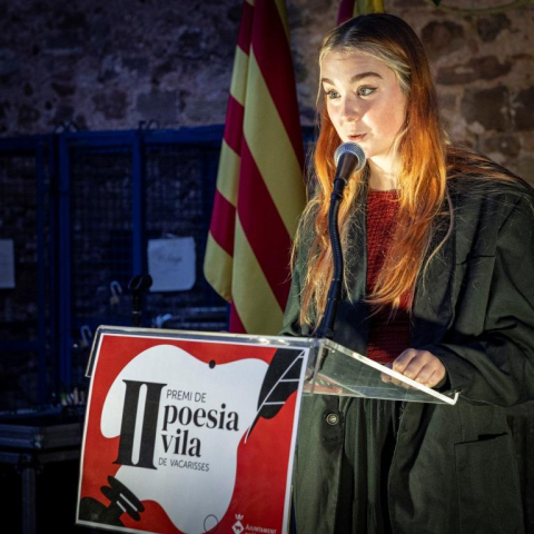Acte de lliurament del II Premi de Poesia Vila de Vacarisses.