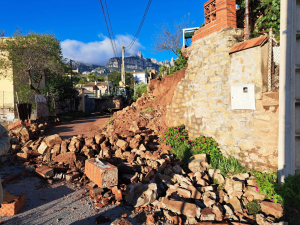 Afectacions al carrer del Ter d'El Ventaiol.