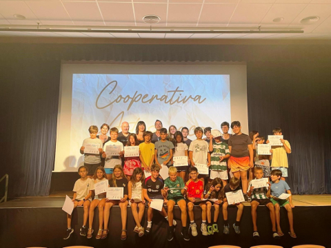 Acte de lliurament de diplomes, al Casal de Cultura de Vacarisses.