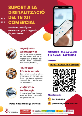 Sessions pràctiques per millorar la digitalització del teixit comercial local