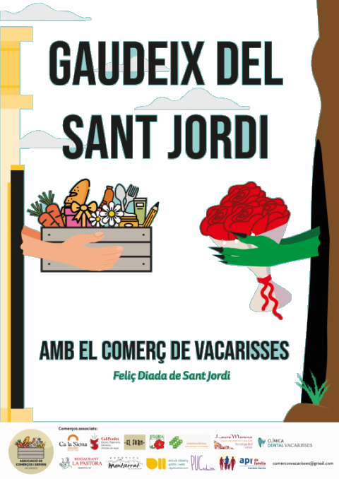 Gaudeix de Sant Jordi amb el comerç local de Vacarisses!