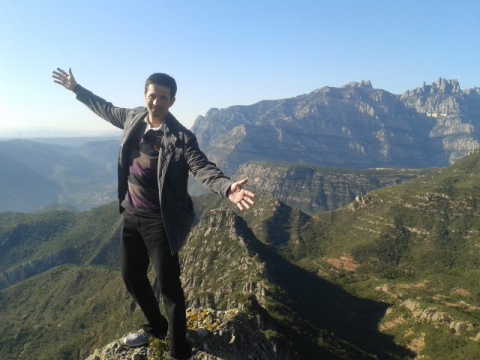 Dani Ramírez, al Coll de Bram.
