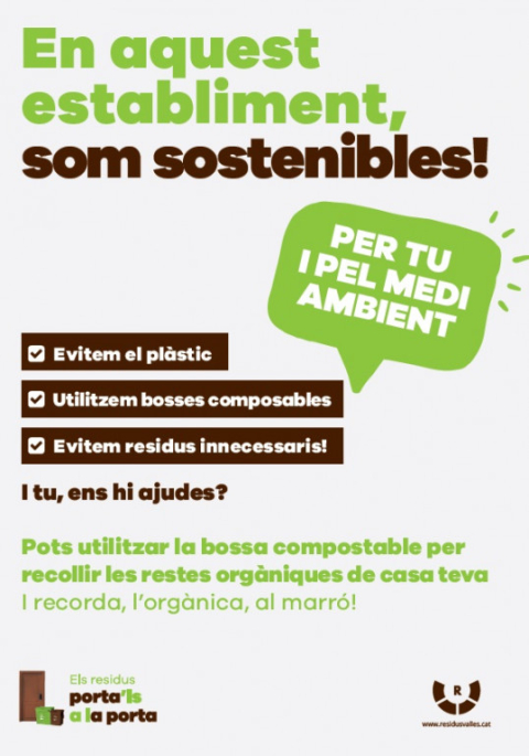 Les compres a Vacarisses, en bosses compostables.