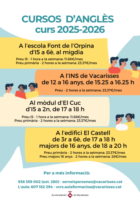 Cursos d'anglès