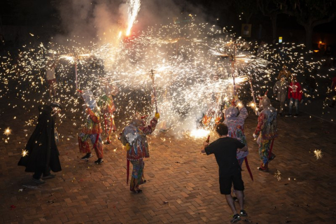 Correfoc (Festa de la Vaca 2018). Autor: Quico Ortega