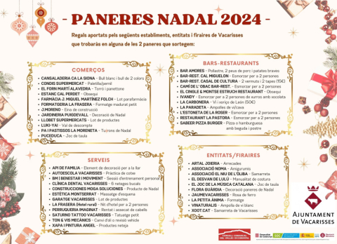 Sorteig de dues paneres a la Fira de Nadal