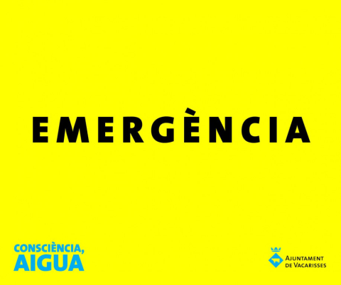 Situació d'emergència en el subministrament d'aigua.