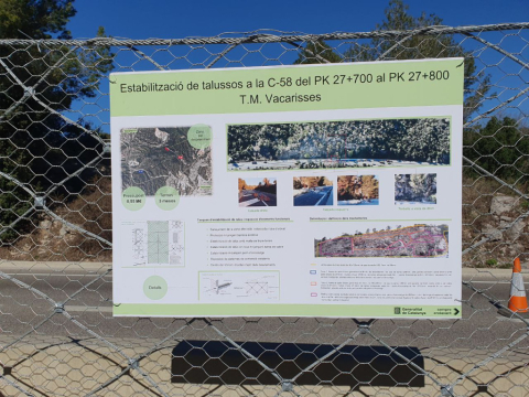 Obres de la C-58.