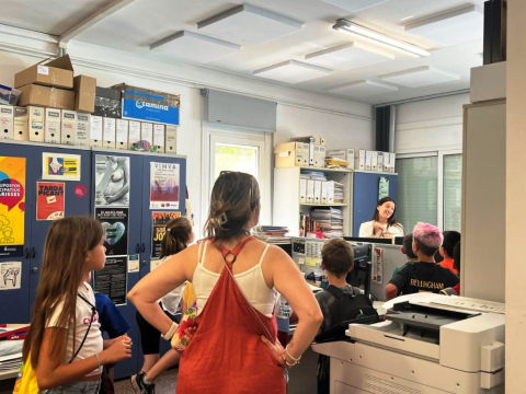 L’escola Pau Casals visita l’Ajuntament.